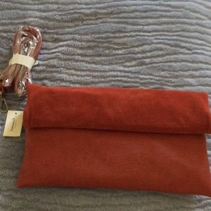 Francesca’s rust suede/leather purse